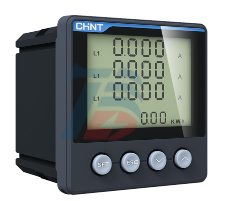 Đồng hồ kỹ thuật số Ampe/Vôn và đa chức năng PD666-3S4 380V 5A 